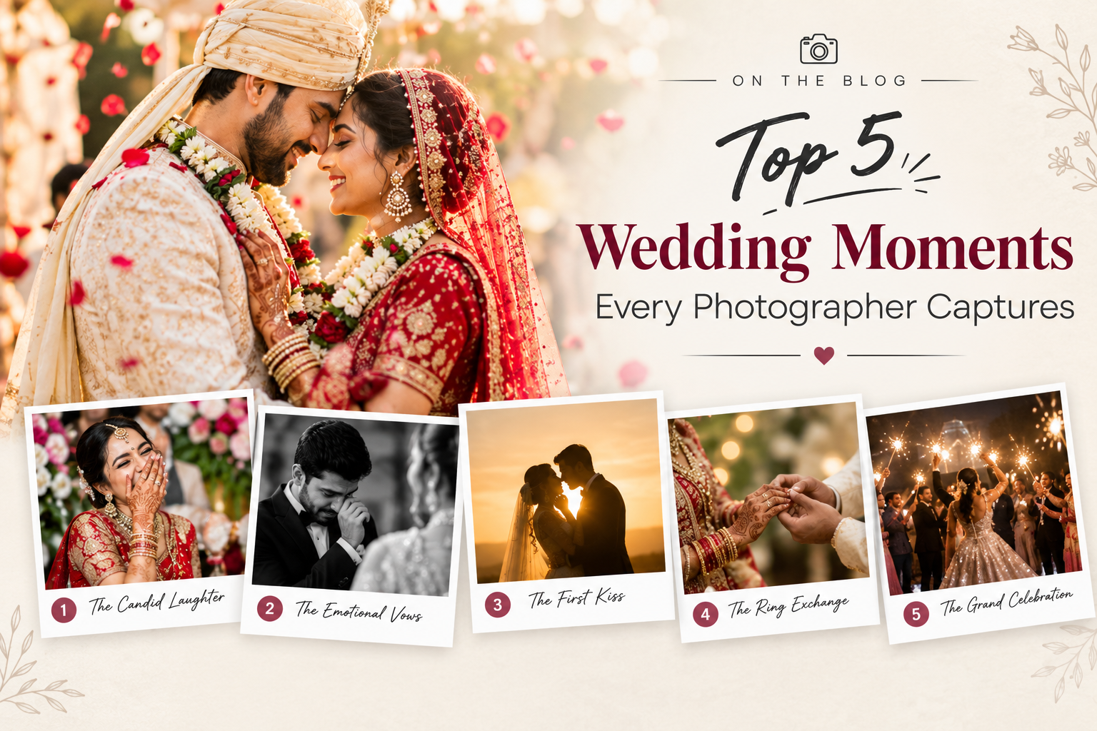 Top 5 Wedding Moments Every Photographer Captures