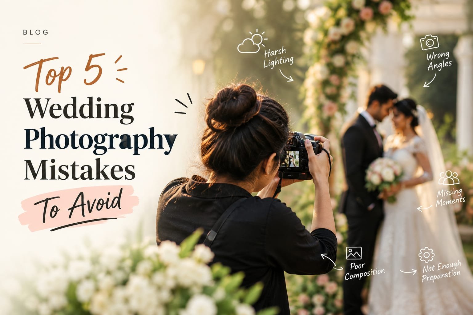 Top 5 Wedding Photography Mistakes To Avoid